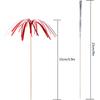100 PCS Firework Cupcake Toppers Foil Frill Toothpicks Holiday Cake Decorations 9 Inch Food Picks for Graduation Party Supplies