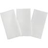 Bleached Cotton Tenugui Oka Standard Size Plain Set of Fabric, (90cm), White, 3.