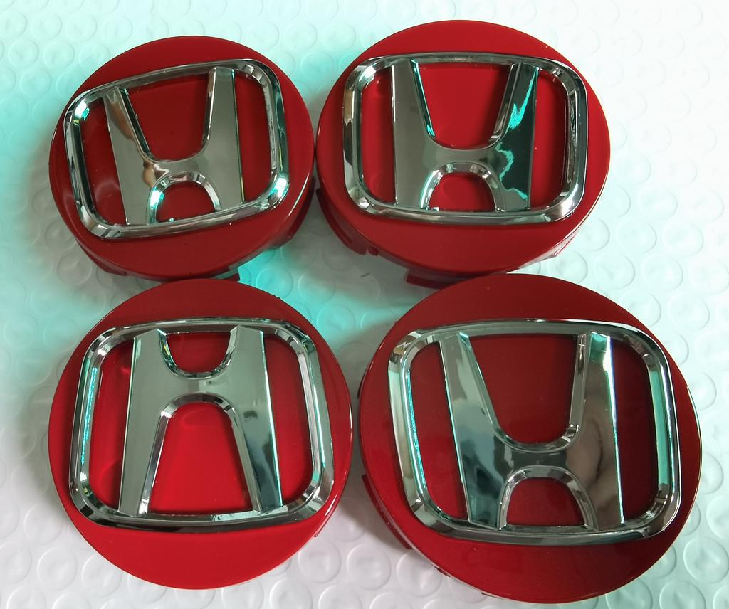 ASZ2  4pcs 62mm Wheel Center Cap Logo Hub Cover Badge Emblem for Honda Civic City Accord Odyssey Spirior CRV HR-V Jazz CBR HRV Set  4