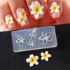 3Pieces Nails Art Silicone Mold Flower Shape Flexible Manicure Training Tool Professional Supplies for Various Occasion