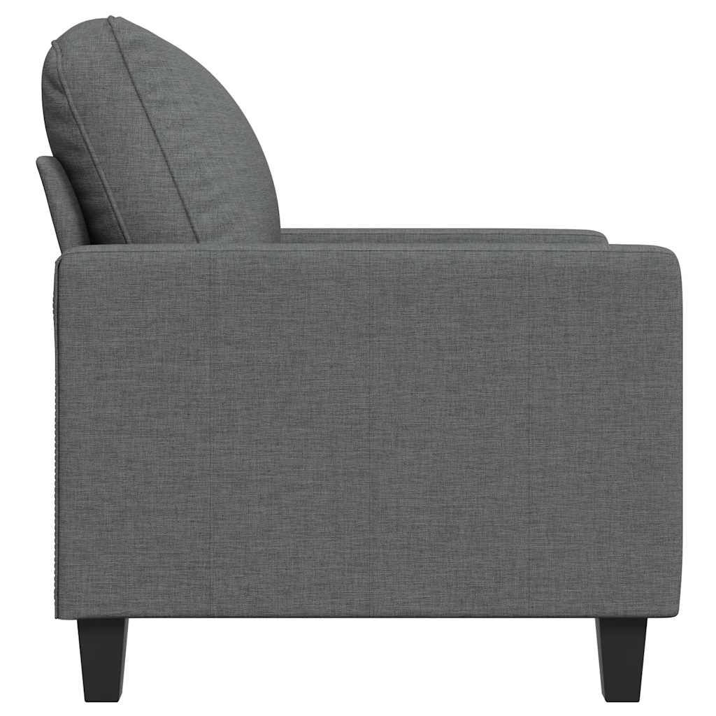 Vidaxl Armchair, Dark Gray, 60 Cm, Upholstered In Fabric
