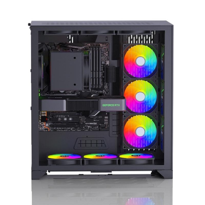 1200RPM Computer Case Quiet Fan 120mm Cooling Fan CPU Cooling Fan Light Quiet PC Fan Hydraulic Bearing Radiator
