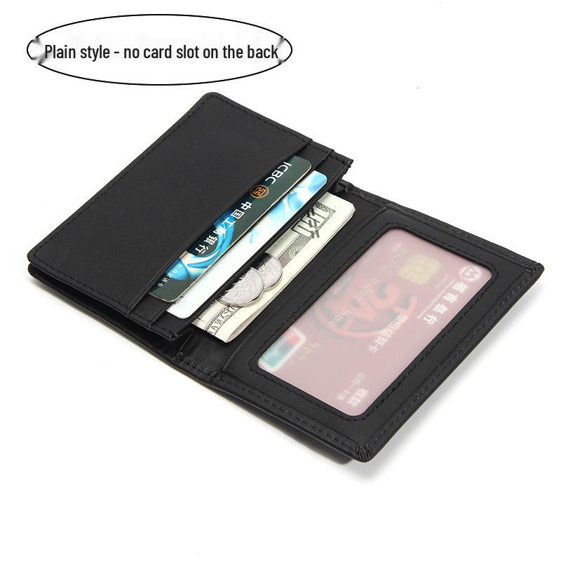Vintage Cowhide RFID Blocking Card Holder - Multi-Slot Leather Credit & Business Card Case