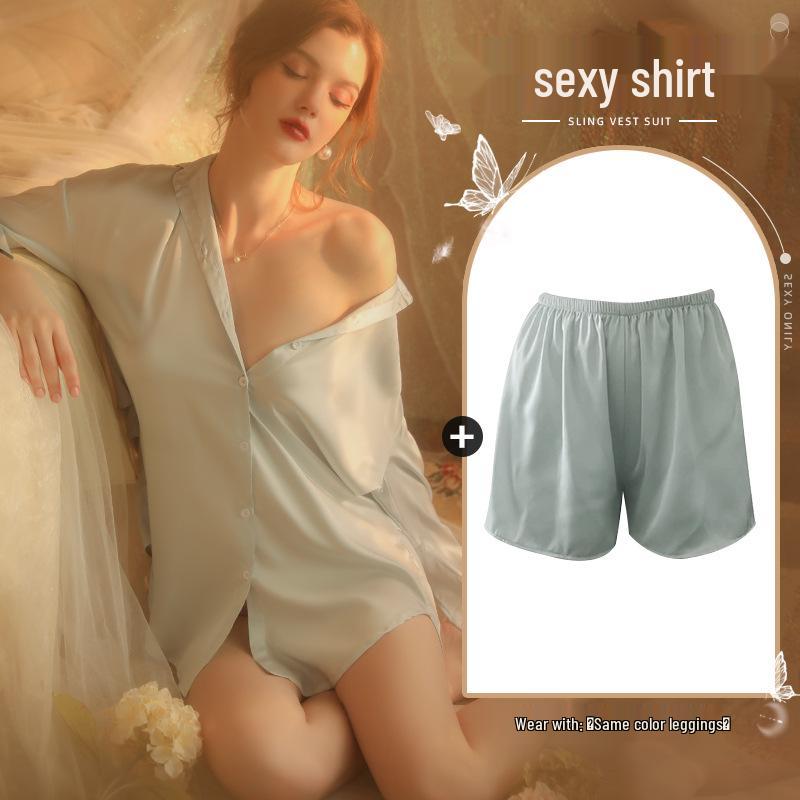 Xianyi Women's Sexy Boyfriend Style Summer Pajamas: Thin, High-End, Plus Size, Wearable Outside.