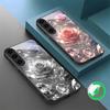 Ice Crystal-colored Roses For Samsung Galaxy S26 Ultra S20 FE S21 S22+ S23 Plus S24 Ultra 25 Edge For Magsafe Glass Phone Casee