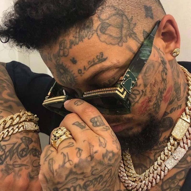 Mode Kleine Rechteck Sonnenbrille Männer Frauen Luxus Shades Retro Quadrat Schwarz Sonne Glasse Punk Brille nicht polarisiert