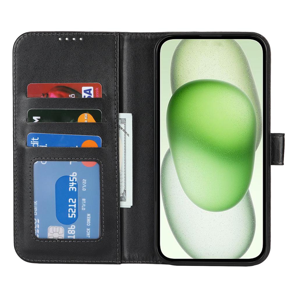 For iPhone 15 Plus/14 Plus Stand Case Shockproof Leather Wallet Phone Cover