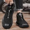 Fashion Shoes for Man Fashion High-top Platform Sneakers Mens Outdoor Hiking Non-slip Wear-resistant Thick-soled Shoes Zapatillas Hombre