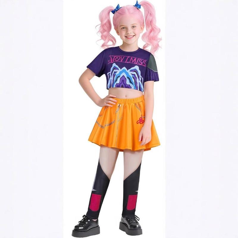 New K-pop witch hunter group costume pop singer women's clothing children's wear demon hunter cosplay suit