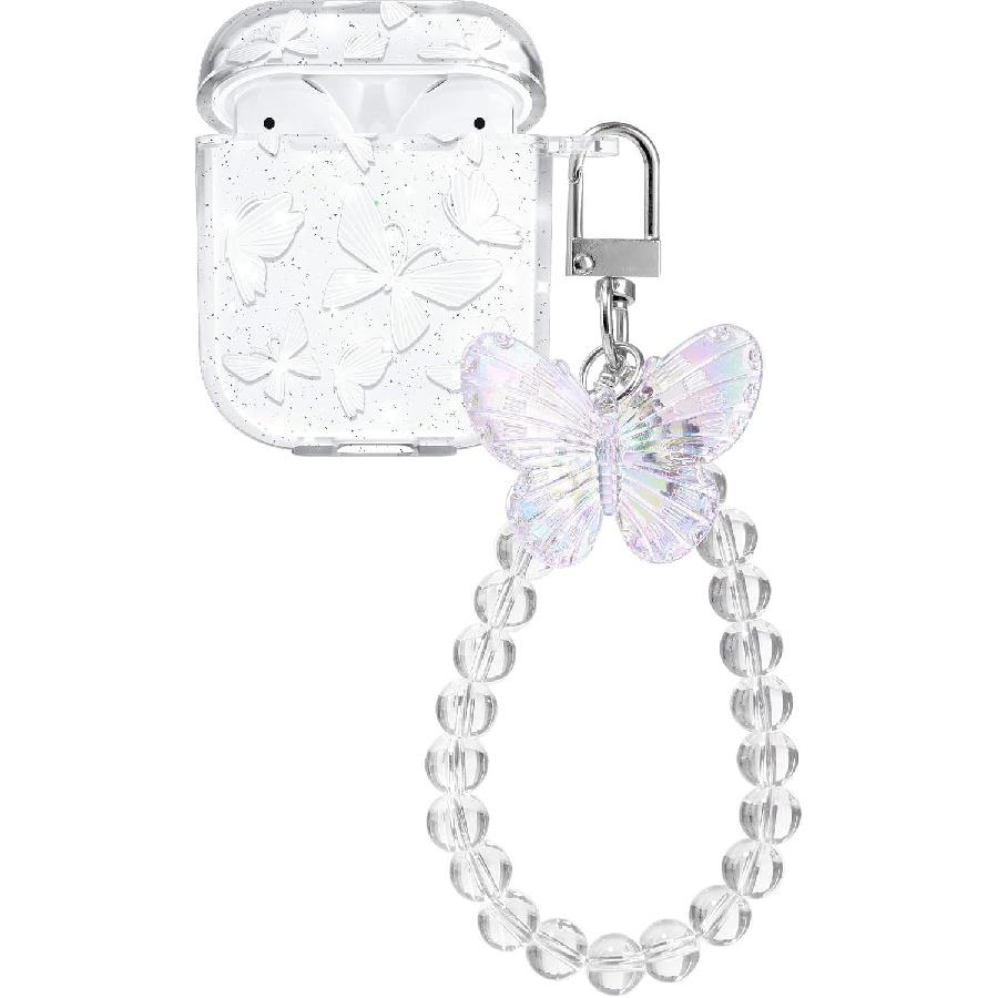 ULAK Compatible with AirPods Case Cover, Butterfly