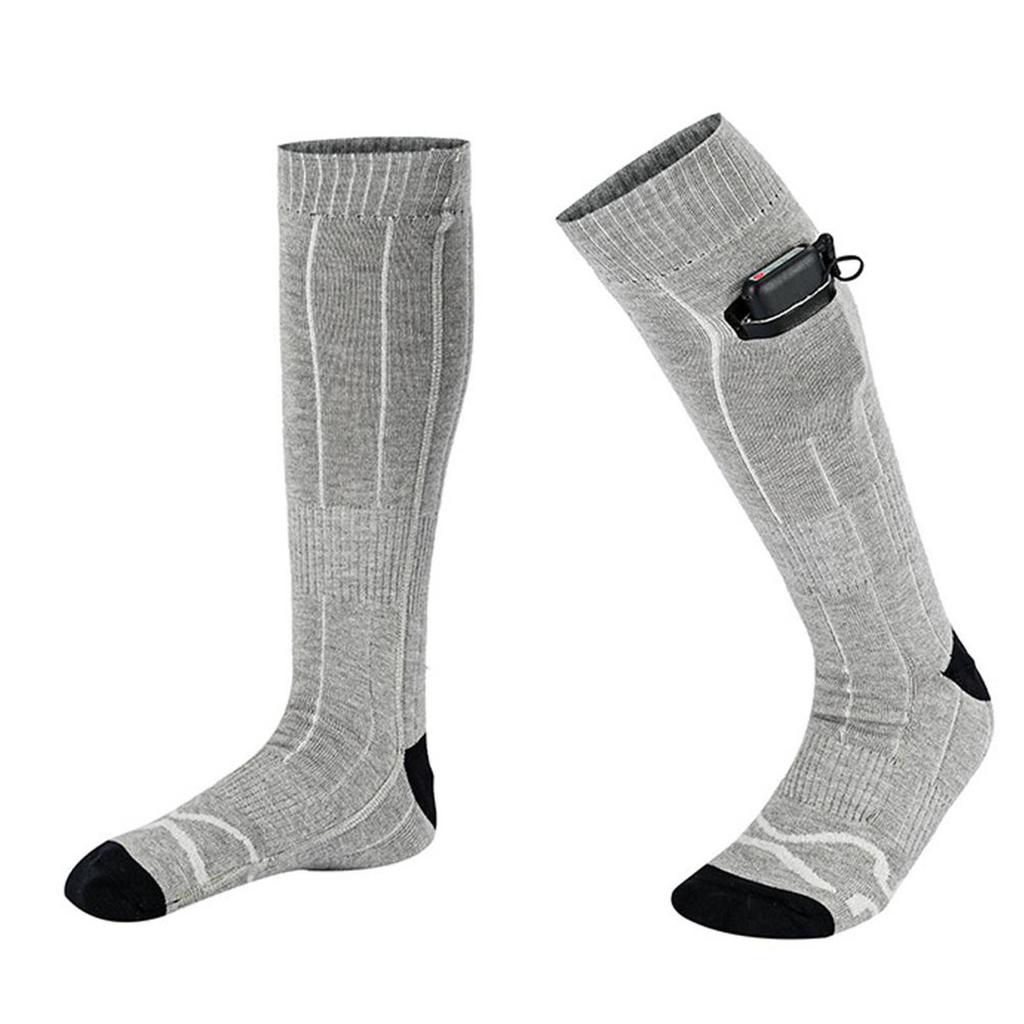 Heated Socks 4000mAh Rechargeable Heating Socks for Men Women Winter Warm Stockings with 3