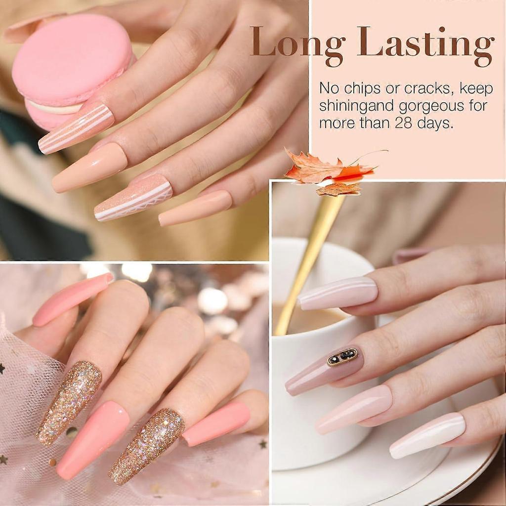AZUREBEAUTY 30Pcs Dip Powder Nail Kit Starter with Nail Sticks, Nude Skin Tones Neutral Pink 8 Colors Dipping Liquid Set Matte Top Coat for Nail Art