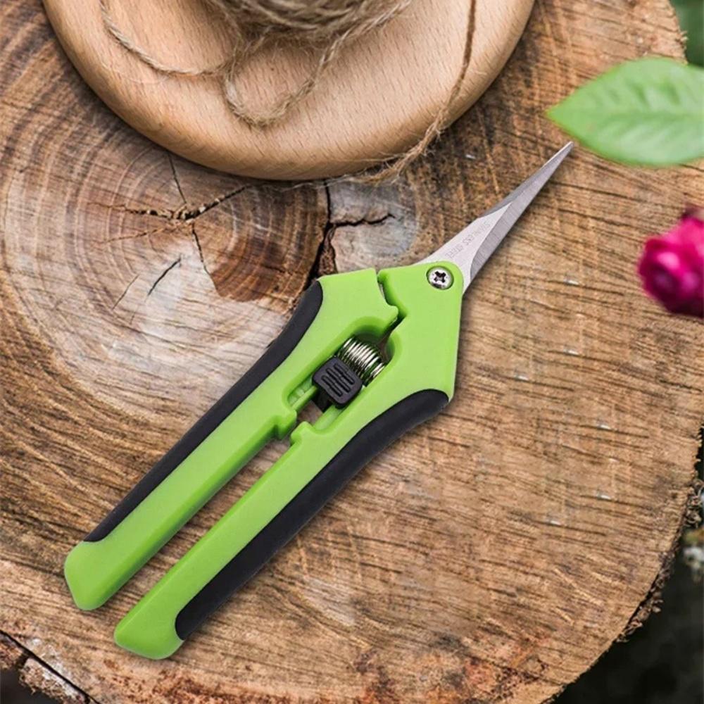 Pruner Garden Scissor Multifunction Stainless Steel Precision Springs Pruners Heavy Duty Pruner Garden Branch Trees Fruits Shear