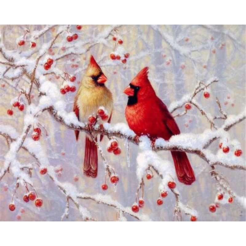 5D Diamond Painting Flower Bird Rhinestone Kit Diamond Embroidery Animal Cross Stitch Diamond Mosaic Home Decor
