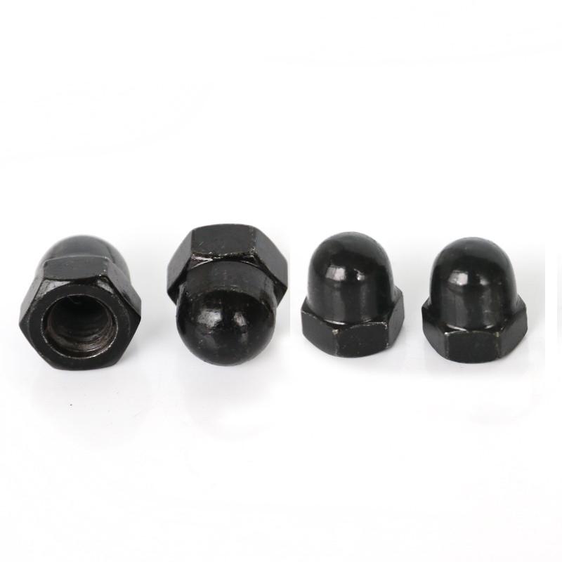M3 M4 M5 M6 M8 M10 M12 Acorn Cap Nuts Dome Cap Nut Ni-plated/Black Zinc Carbon Steel Blind Nut