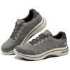 Skechers Go Walk Arch Fit Comfortable Sports Low-Top Casual Shoes Men Sneakers Gray 216603-BRN