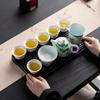 Hand-painted Xishi teapot Kung Fu travel tea set, teacup tea tray set, high-end company business festival commemorative gifts