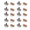 Leiterplatten-Schiebeschalter SS12D005, Kleine Kippschalter, 3-Pin 2-Position Ersatzteil für Schaltungssteuerung, DIY-Montage, Elektronikservice,