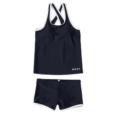 MINI DEEP WATER TANKINI SET GIRLS BLK [ROXY]
