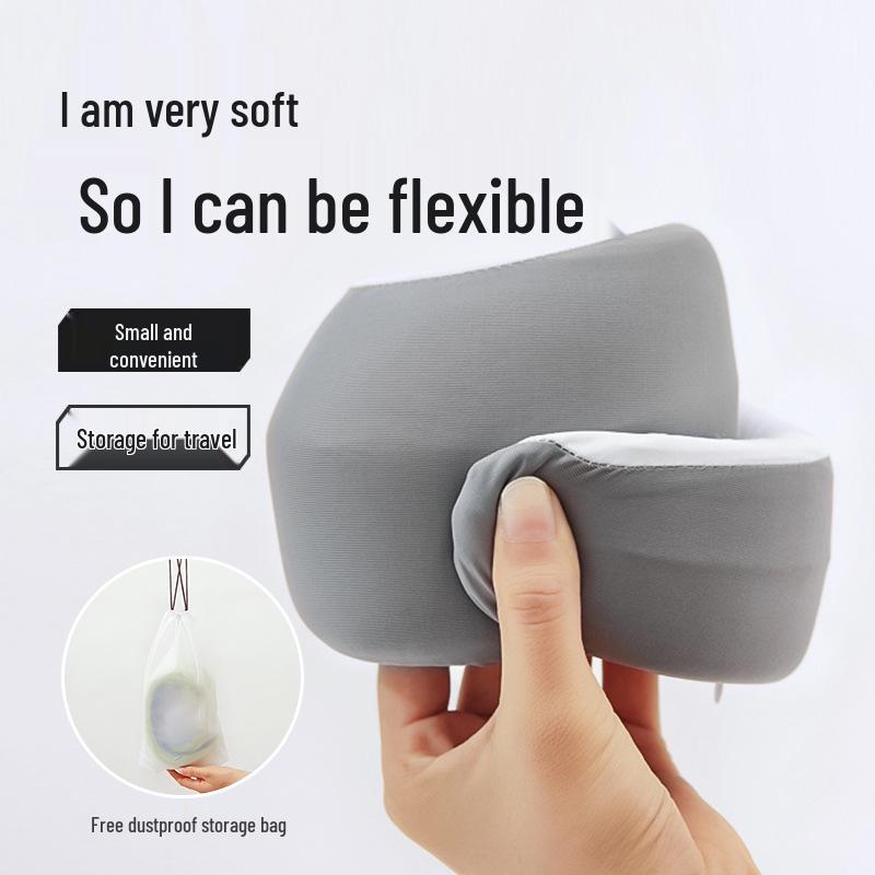 Comfortable U-Shaped Neck Pillow: Anti-Tilt, Decompressive Support, Washable & Portable