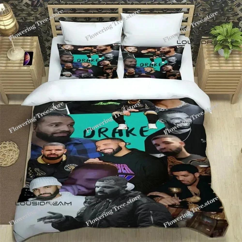 Rapper Drake 3D Printed Bedding Sets Exquisite Bed Supplies Set Duvet Cover Bed Comforter Set Bedding Set Luxury Birthday Gift
