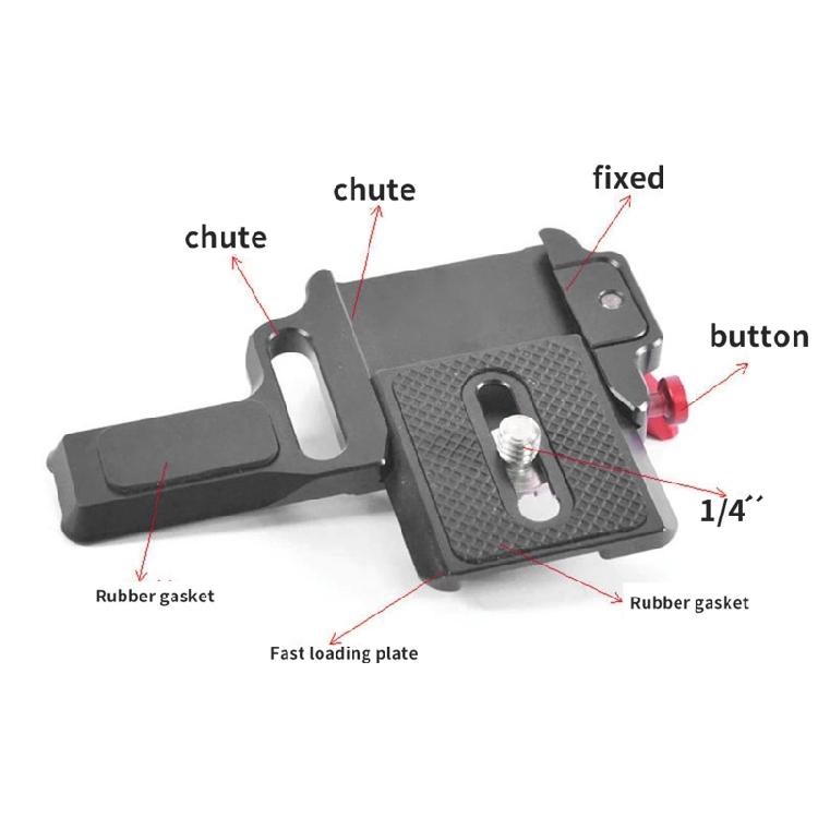 Aluminium Alloy Quick Release Plate for Zhiyun M2 Handheld Gimbal Mounting Clamp