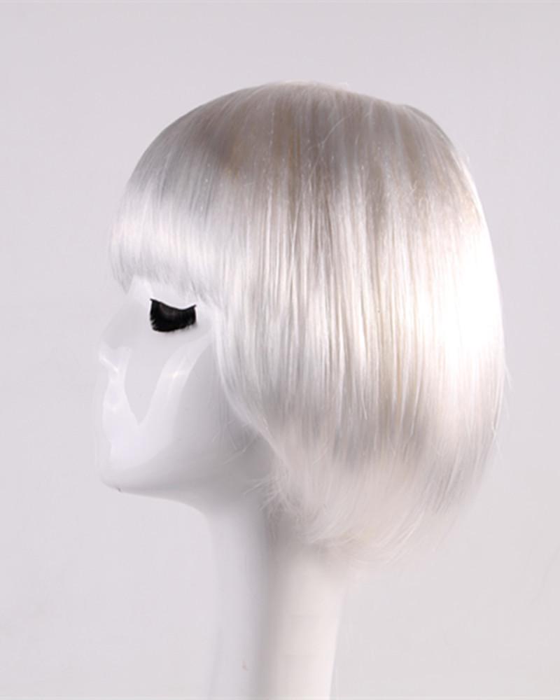 Parrucca Corta Sintetica BOB Completa Multicolore Cosplay Festa di Halloween Capelli Corti Parrucche Monocolore