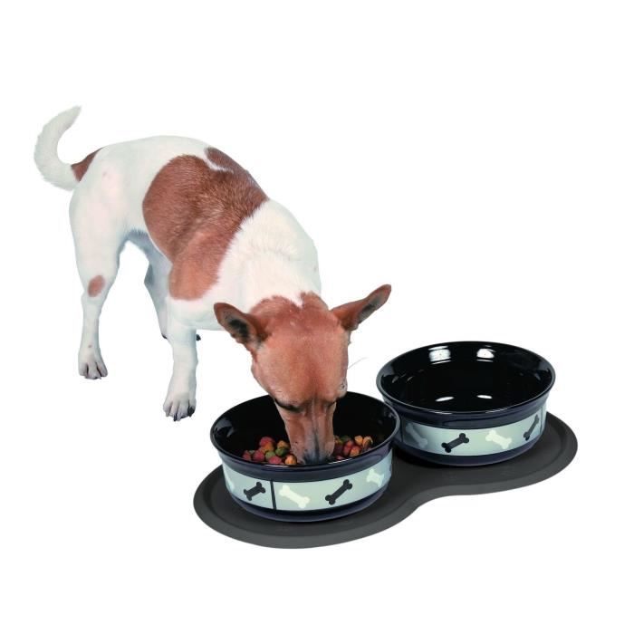 TRIXIE Set De Table Pour Gamelles Chien Et Chat