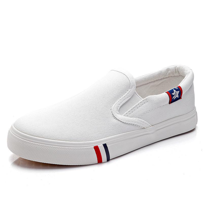 Yuanbu Letnie płócienne wsuwane buty niskie, oddychające buty dla par, całe czarne, płaska podeszwa, rozmiar 5544