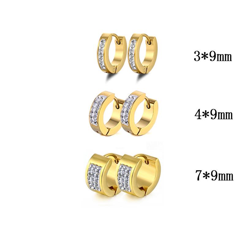 Fashion Titanium Steel Hoop & Stud Earrings - Trendy, Hypoallergenic, Unisex Ear Clips