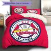 St.Louis Cardinals2 Pattern Bedding Quilt Set  Home Decoration  Gift (1 * duvet cover + 2 * pillowcase  without core)