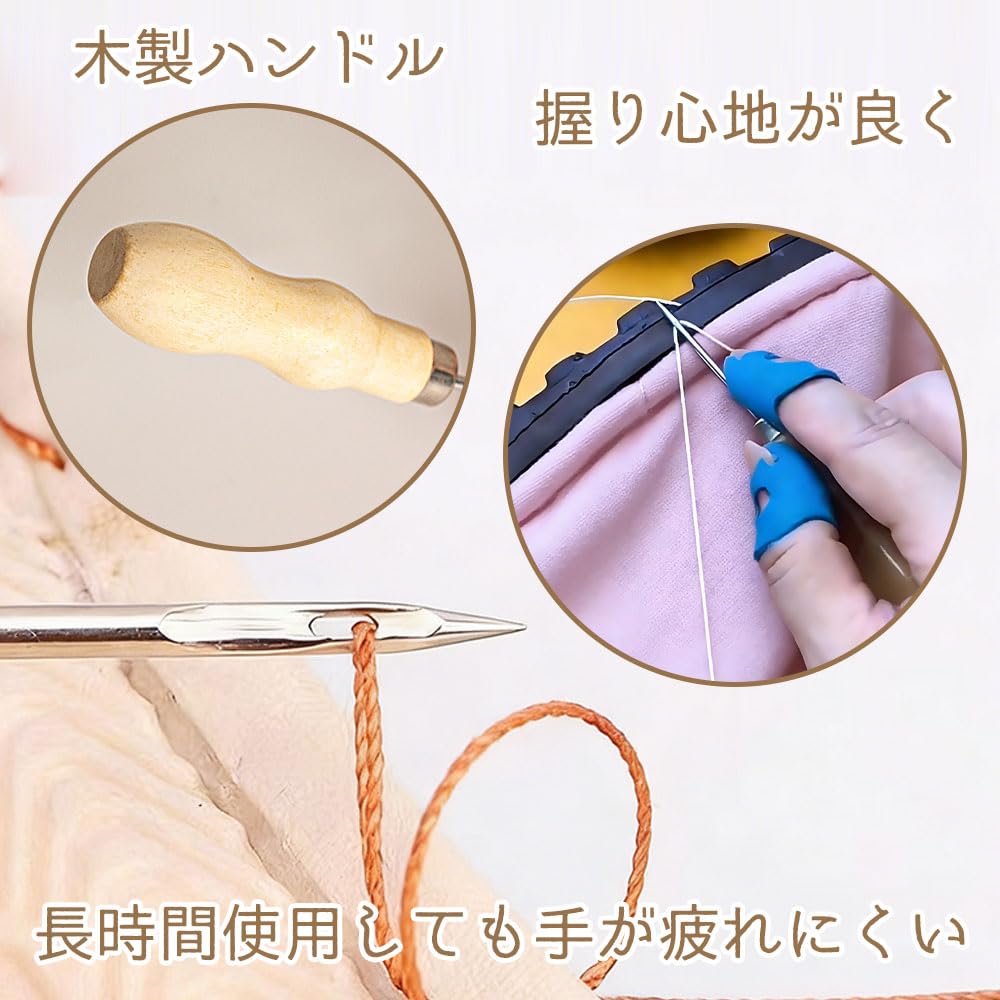 Leather Craft Tool Set Stainless for Bag Convenient Shoe Repair Hole Punching Tool Awl, (5 Pieces), Steel, Sewing, Handicrafts, Tool,