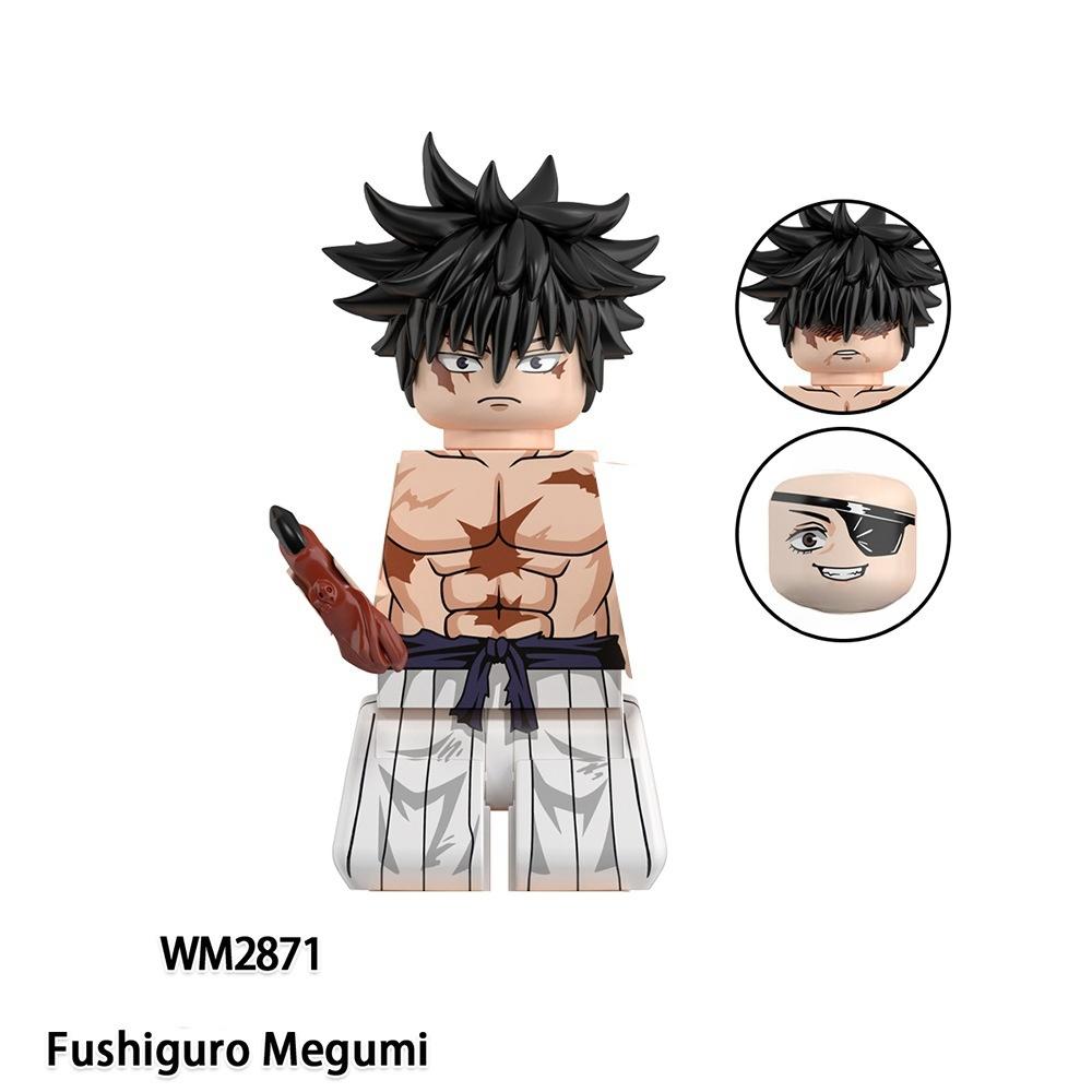 Jujutsu Kaisen Anime Cartoon Gojo Satoru Itadori Yuj Fushiguro Megumi Okkostu Yuta Building Blocks Mini Action Figures Kids Toy