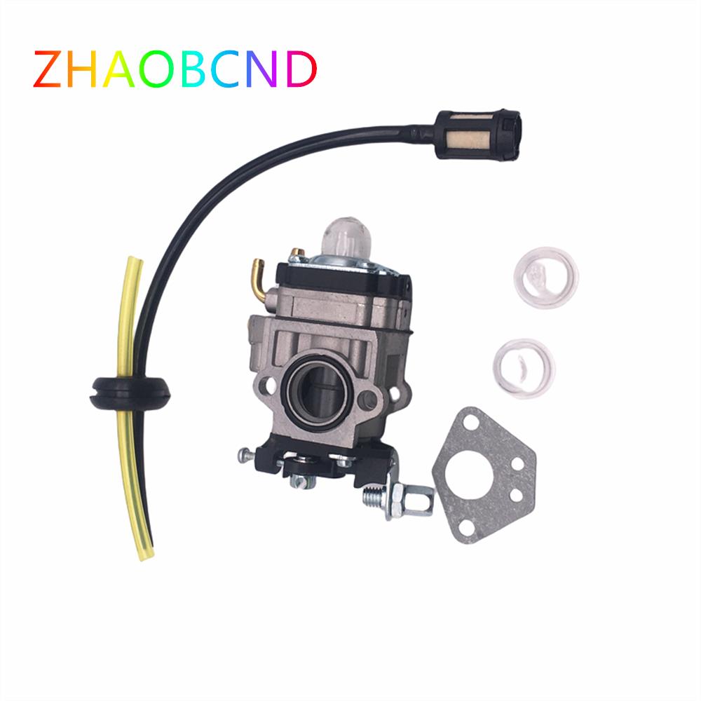 15mm Carburetor Kit For 43CC 52CC 47CC 49CC Brush Cutter with Seal Hose Petrol Filter Spark Plug For CG430 CG520 BC430 BC520 Carburetors Jets 1