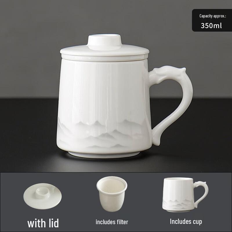DingLe Ceramic Tea Infuser Cup Gift Set