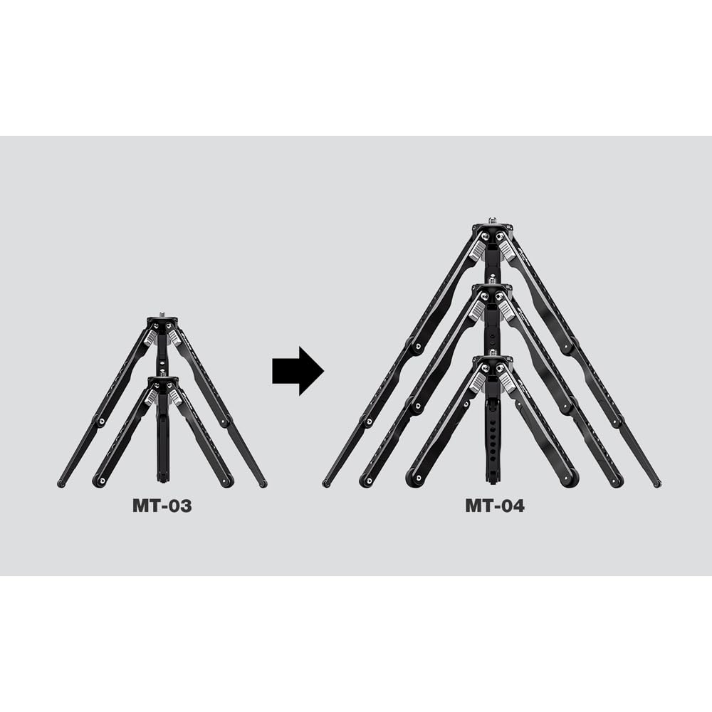 LEOFOTO Mini Tripod Only Camera Compatible Black MT-04