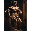 Stone Gold Statue Muscular Greek God Statue Prints Poster Canvas Painting Modern Wall Art Picture Living Room Bedroom Home Decor