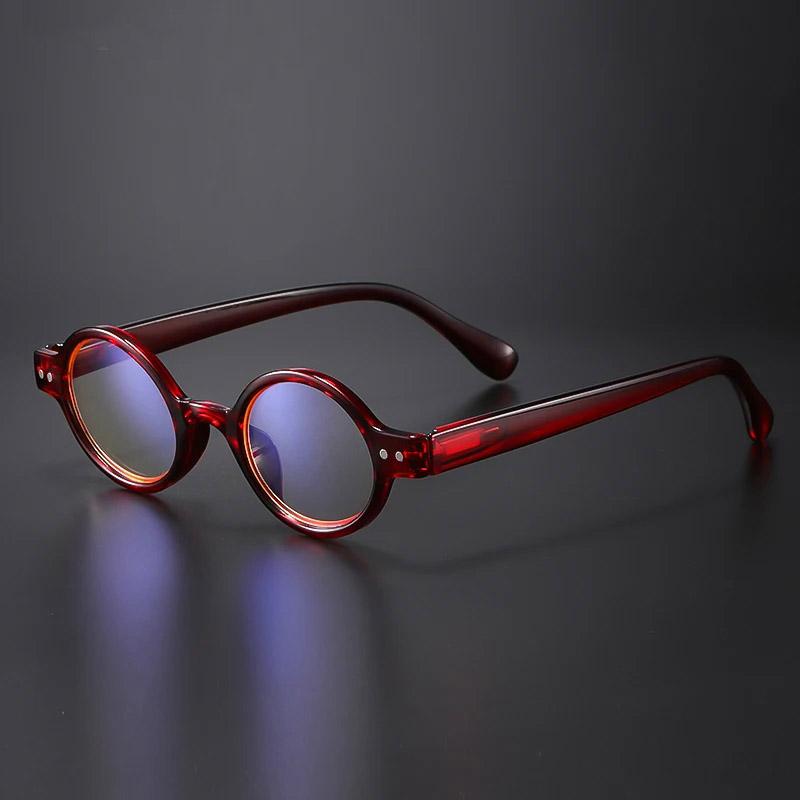 May Flower Reading Presbyopia Eyeglasses Glasses Frame Women's Eyeglasses Slim Round Eye Eyeglasses Man Blue Light Presbyopia Glasses Reader +1.5