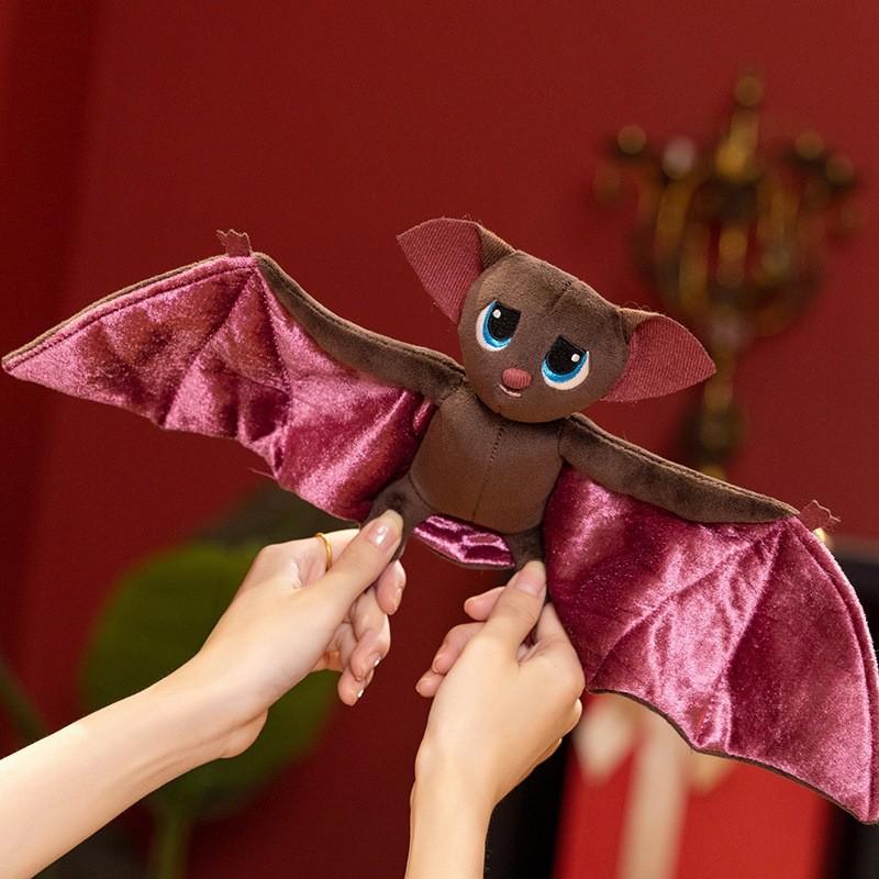 Cartoon Purple Cute Bat Plush Toy For Christmas And Halloween Decoration