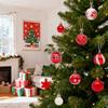 42pcs Christmas Tree Ornament Plastic Ball Decorations For DIY Crafts And Painted Designed Boxes Pendant