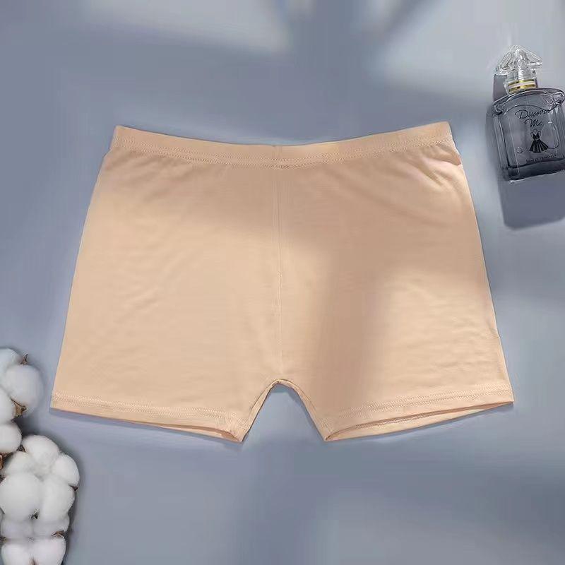 

Women s Seamless Ice Silk Base Layer Shorts - Summer Three-Quarter Length, No-Roll, Anti-Exposure. L [120-150 jin] тілесний