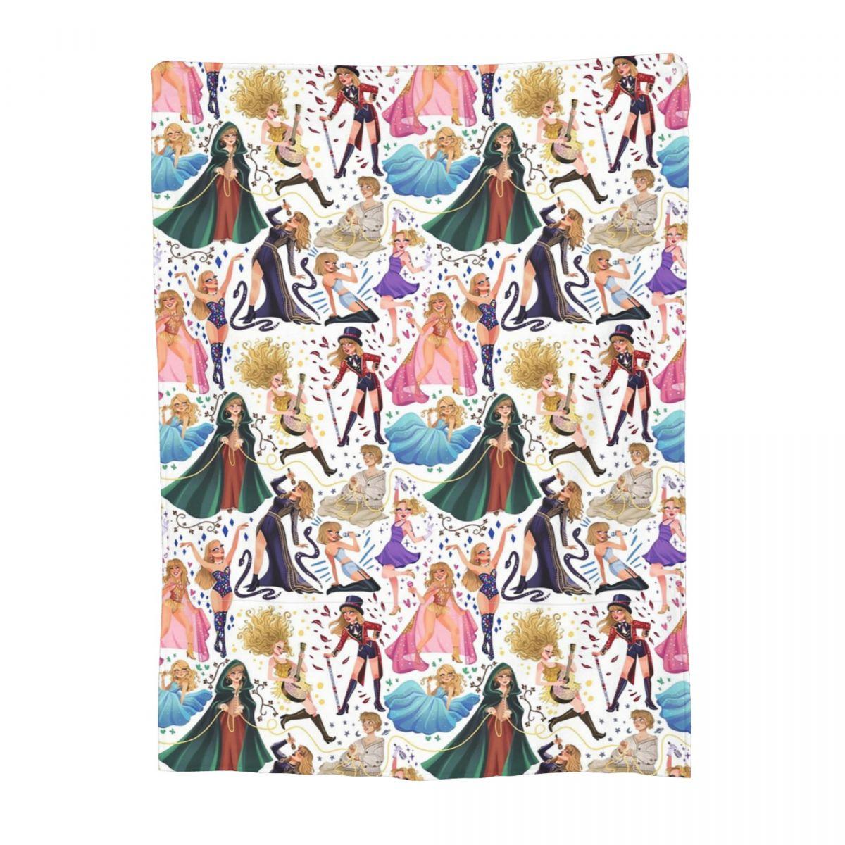 Taylor Eras Blanket Fleece Portable Sofa Throw Blankets For Couch Bedding Travel Throws Bedspread Quilt 30x40in
