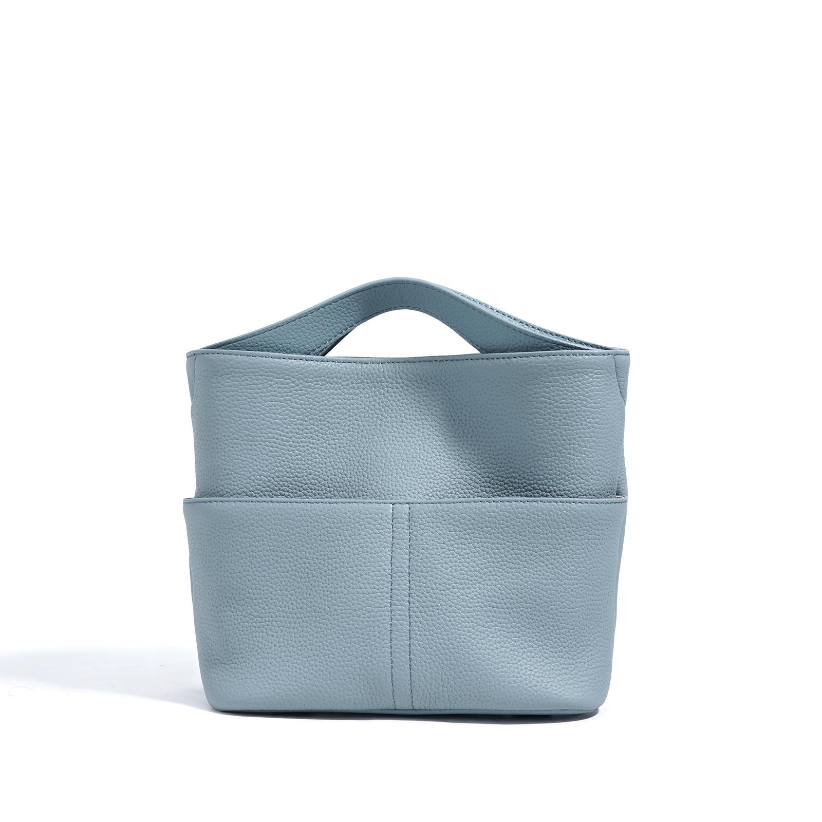 

Новая модная сумка-тоут большой вместимости, простая премиальная сумка-мессенджер, сумка на плечо, женская универсальная сумка-ведро алиса синий