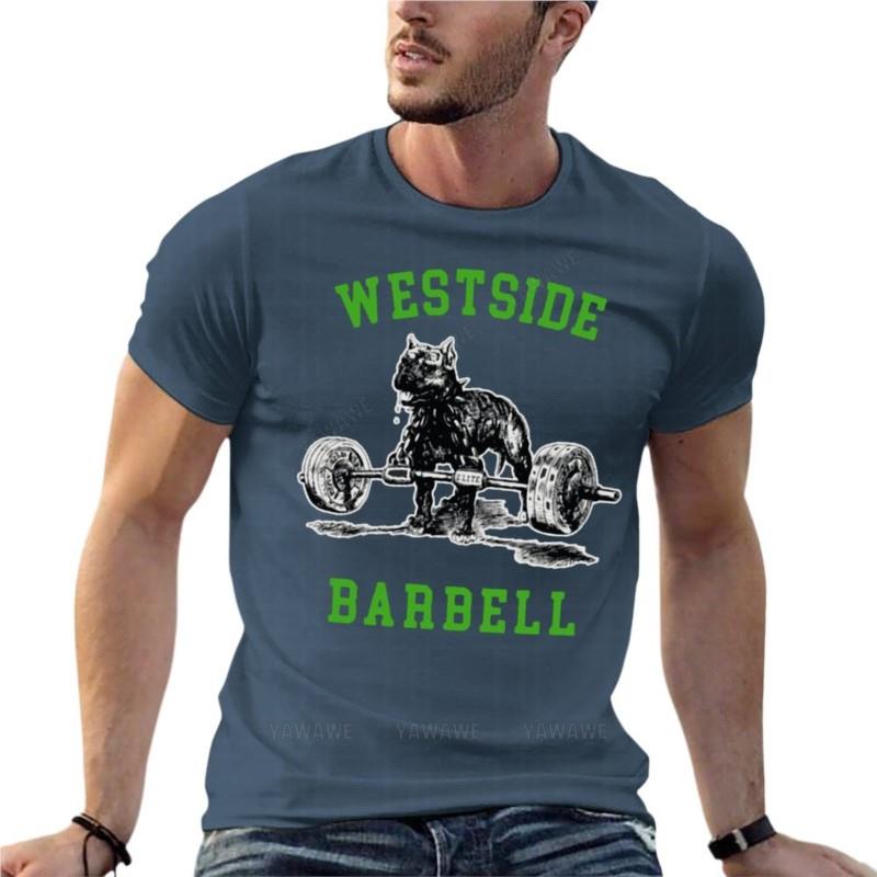 Westside Barbell Gym Tričko pro vzpírání Nadměrná velikost Značkové Unisex oblečení Bavlna Streetwear Velká velikost Horní tričko