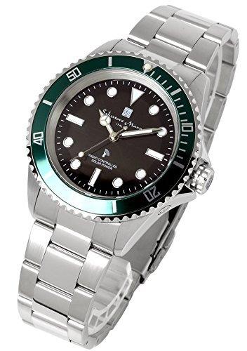 

Мужские радиоуправляемые солнечные часы для дайвинга Salvatore Marra, черно-зеленые [Параллельный импорт]