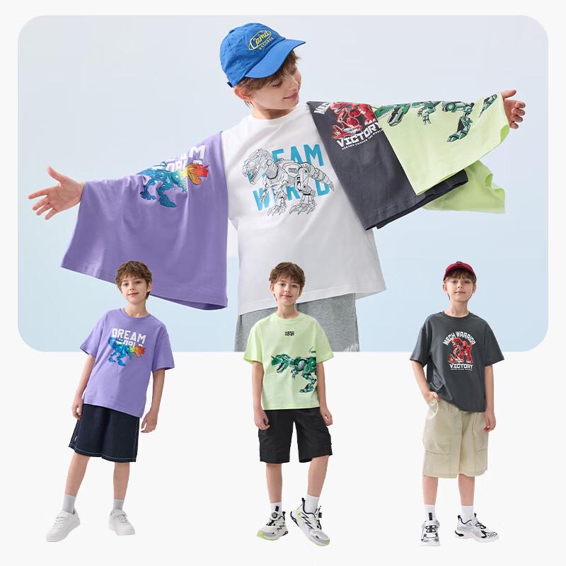 Balabala Boys  Short Sleeve Cotton T-shirt 110