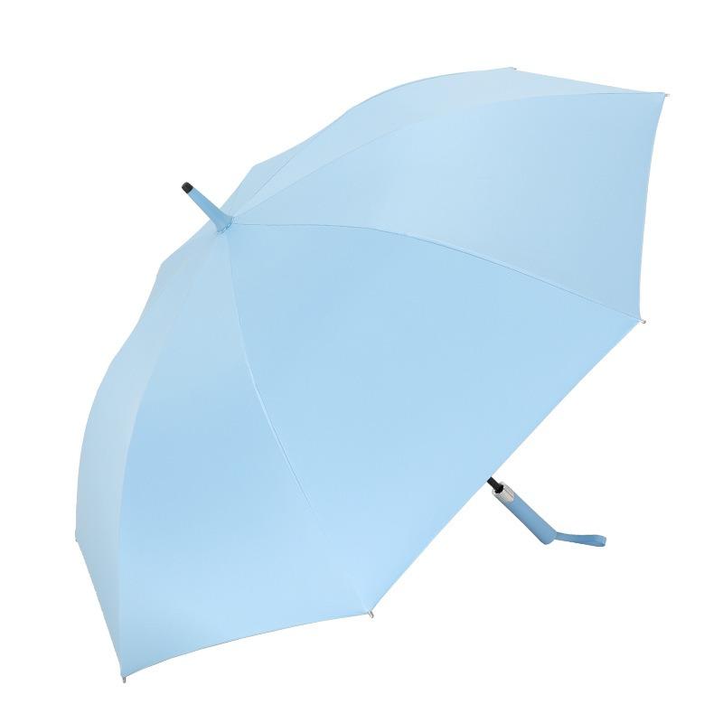 New 8-bone automatic vinyl fabric straight rod umbrella bumping cloth long-handled umbrella, umbrella