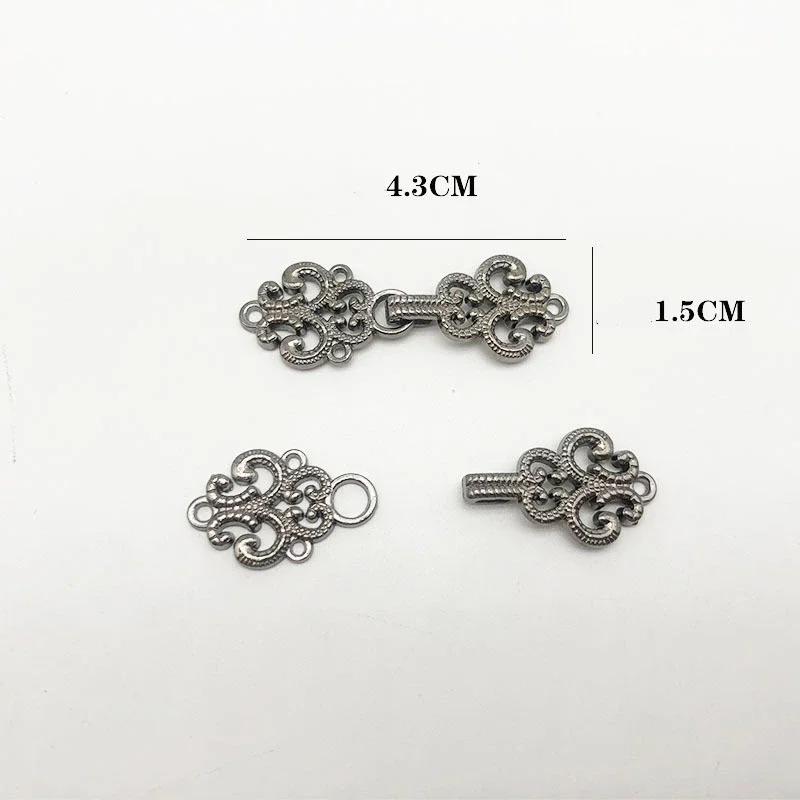 1 Pair Women's Retro Brooches Clothing Cardigan Sweater Blouse Shawl Clips Shirt Collar Flower Pattern Duck Clip Clasps Scar