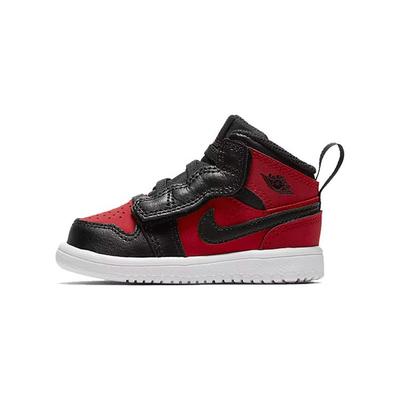 Zapatos Air Jordan 1 Mid Alt de caña media para niños pequeños Negros Rojos Bebé y Niño Pequeño AR6352-610
