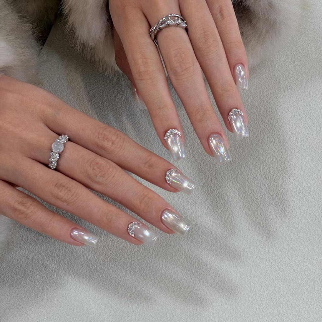 Flower Principal Damp Cat Eye Gel: Versatile Viral White Porcelain Glass Beads for Nail Whitening